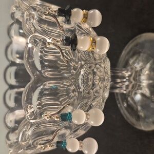 Swarovski Crystal and Celestial Crystal Handmade Snowman Earrings